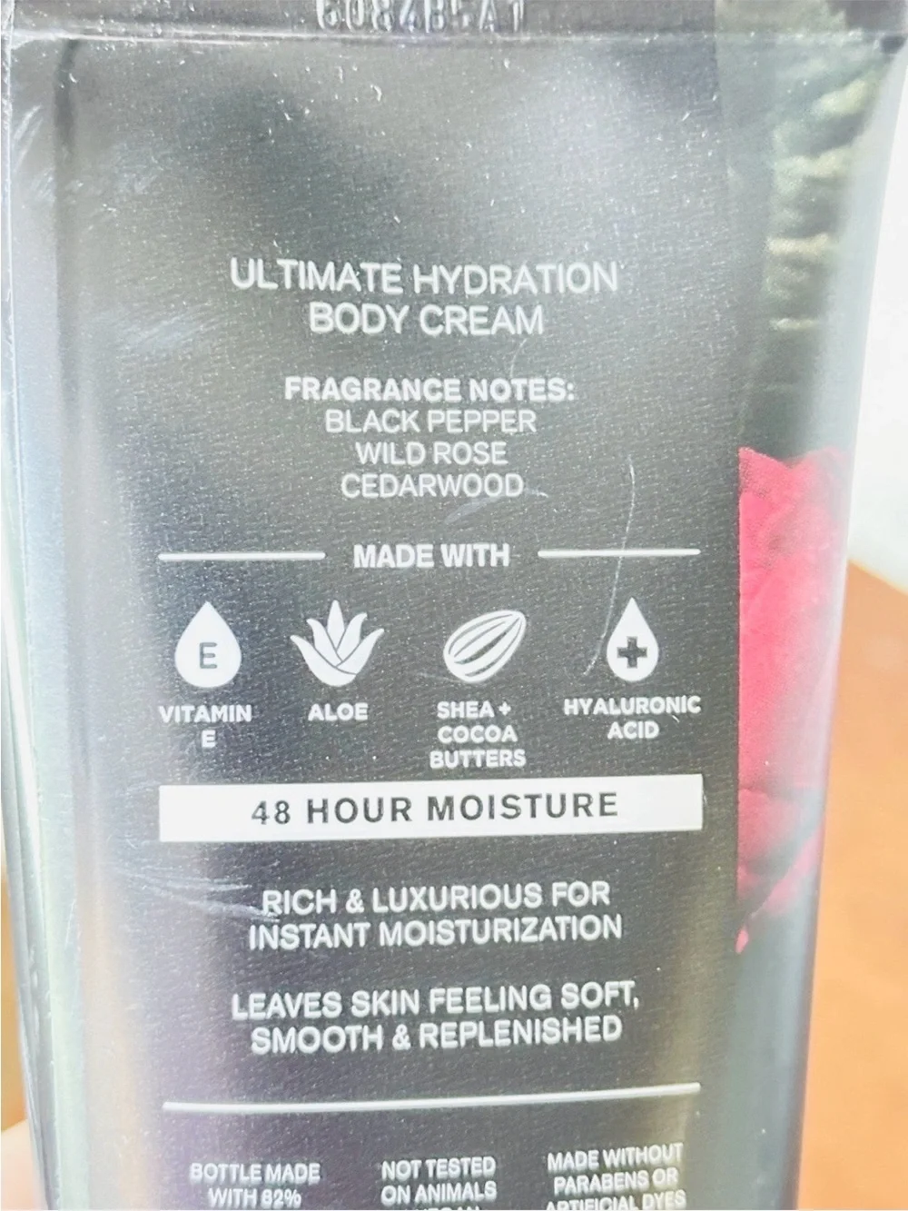 Bath & Body Works Nocturnal Rose Men’s Body Cream - Black & Pink